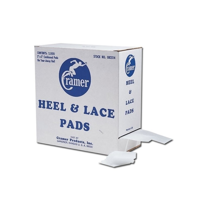 HEEL & LACE PADS - 2 rolls of 1000 pads 7,5cm x 7,5cm