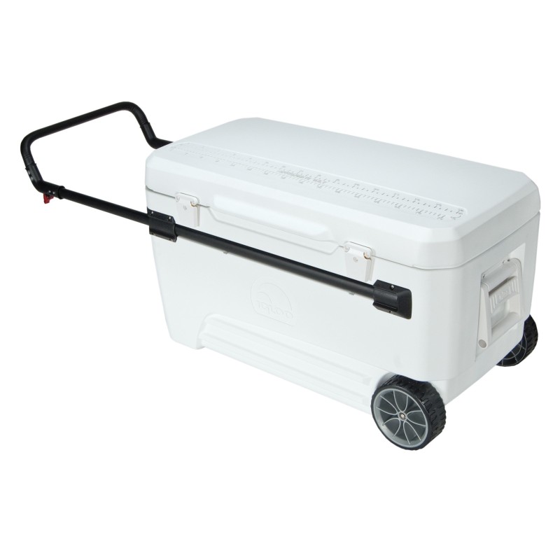 IGLOO COOLER GLIDE PRO WITH ROLLS 104L White